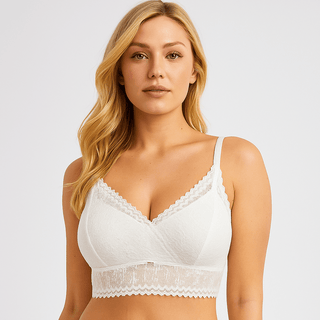Skye Lace Bralette | White