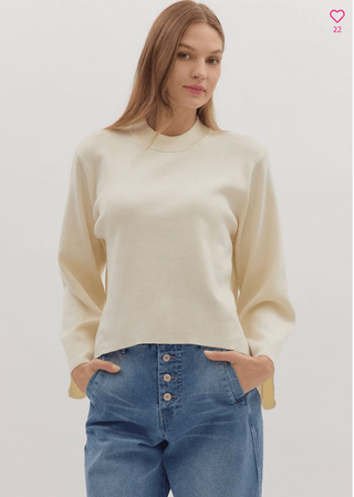 Softly Styled Sweater | Cream
