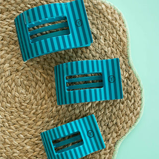 Splash Zone rectangle flat hair clips.