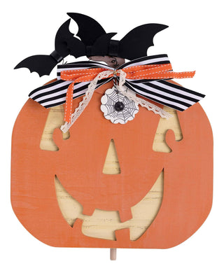 Halloween jack-o-lantern topper.