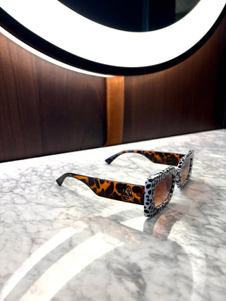 Spot Me If You Can Mixed Print Suglasses