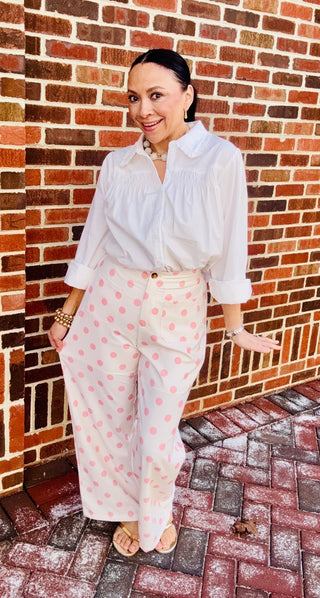 Spot On Pocket Pants | Pink