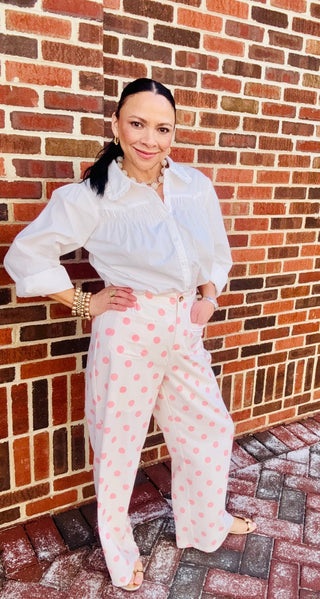 Spot On Pocket Pants | Pink