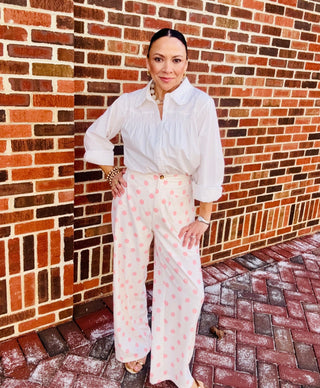 Spot On Pocket Pants | Pink
