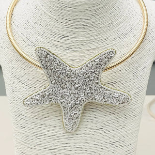 Spring Beaded Statement Choker