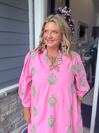 Spring Fling Puff Sleeve Dress