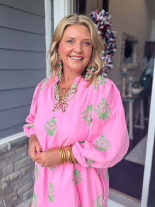 Spring Fling Puff Sleeve Dress