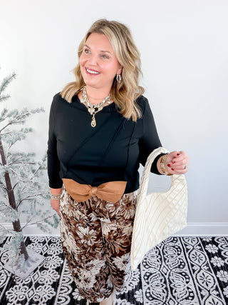 Structured in Style Top | Black