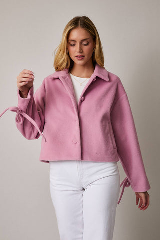 Sugar Blush Cropped Coat