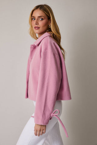 Sugar Blush Cropped Coat