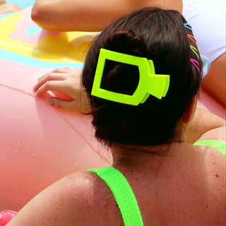 Summer Brights Large Square Flat Hair Clip