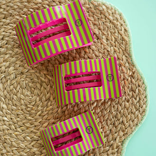 Summer Crush rectangle flat hair clips.