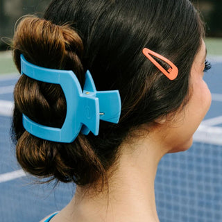 Summer Sky Large Square Flat Hair Clip