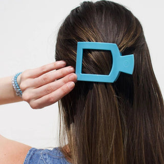 Summer Sky Medium Square Flat Hair Clip