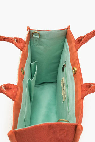 "Sun & Sea" Mediterranean Beaded Boxy Tote