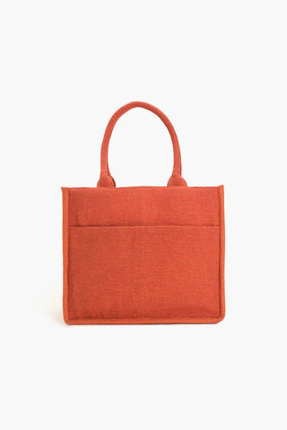 "Sun & Sea" Mediterranean Beaded Boxy Tote