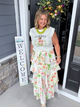 Sunkissed Florals Maxi Skirt