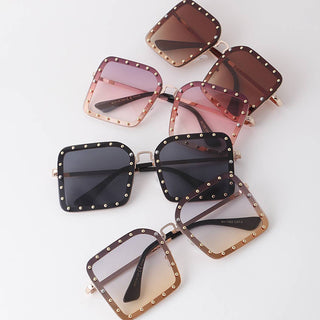 sunglasses with bolted frame square frame