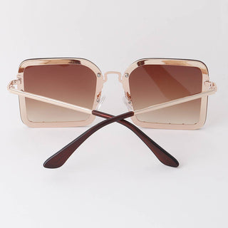 Sunny Days Bolted Frame Square Sunglasses