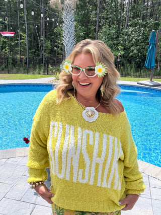 sunshine yellow sweater