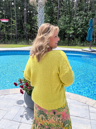 'Sunshine' Oversized Boatneck Sweater