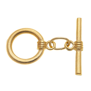 Gold toggle clasp 
