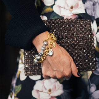Susan Shaw | Grey Baroque Pearl Bracelet