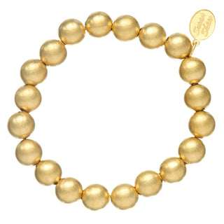 Susan Shaw gold beaded bracelet