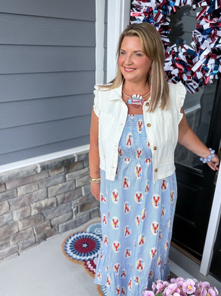 Sweet Cream Ruffle Vest