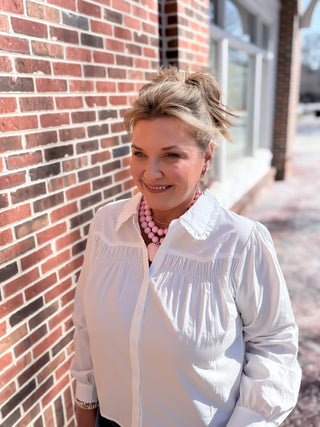 Sweet Shirring Blouse