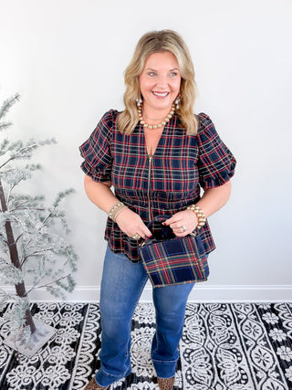 Sweet & Smocked Blouse | Navy