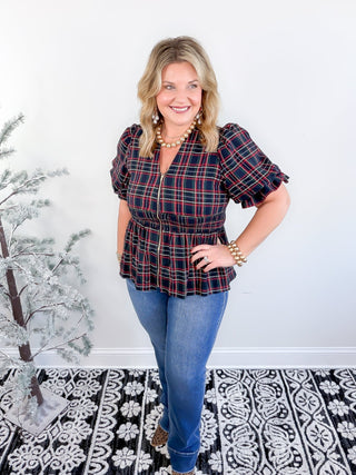 Sweet & Smocked Blouse | Navy