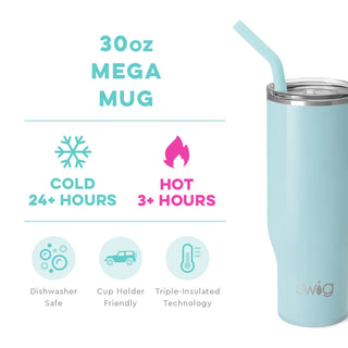 Aquamarine Mega Mug 30oz