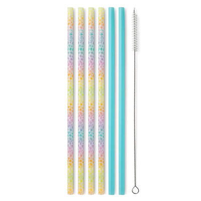 Wild Child & Aqua Reusable Straw Set