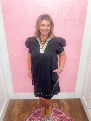 Tamed but Tempting Mini Dress