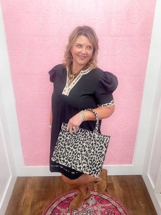 Tamed but Tempting Mini Dress