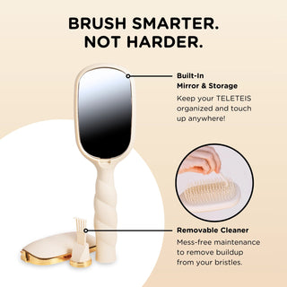 Teleties Detangler Hair Brush | Tan