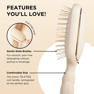 Teleties Detangler Hair Brush | Tan