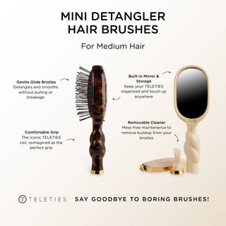 Teleties Mini Detangler Brush | Medium Hair