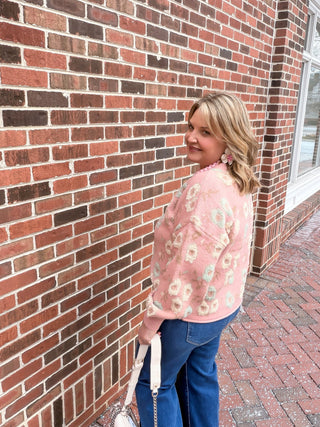 Textured in Petals Sweater