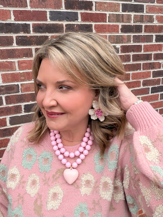 Textured in Petals Sweater