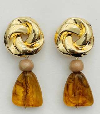 The Amber Knot Earrings