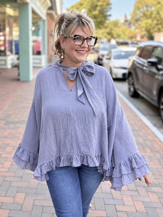 The Cascade Blouse | Grey
