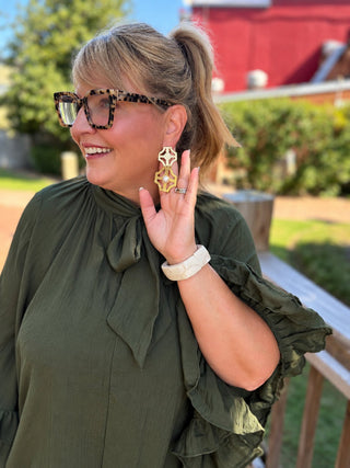 The Cascade Blouse | Olive