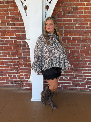 The Cascade Blouse |  Zebra