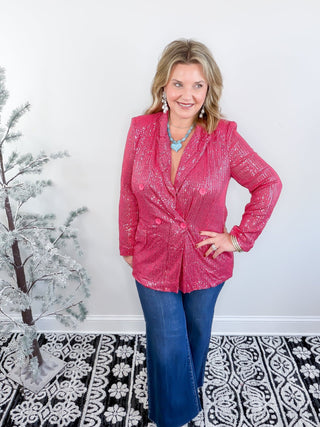 The City Lights Blazer | Pink