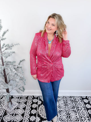 The City Lights Blazer | Pink