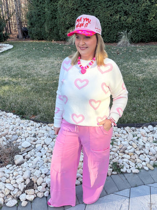 The Cotton Candy Wide Leg Pants