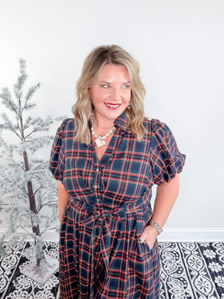 The Darling Check Midi Dress