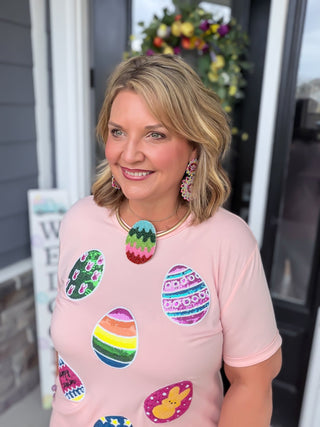 The "Eggstra" Sparkle Tee